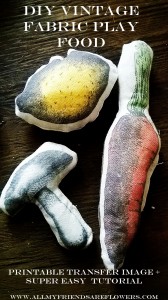 DIY Plush Play Veggies + Printable Transfers